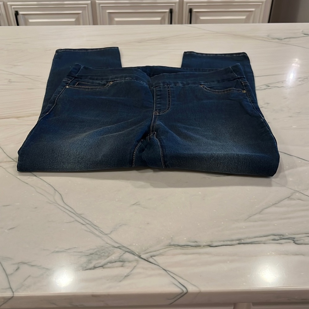 Denim capri crops, women